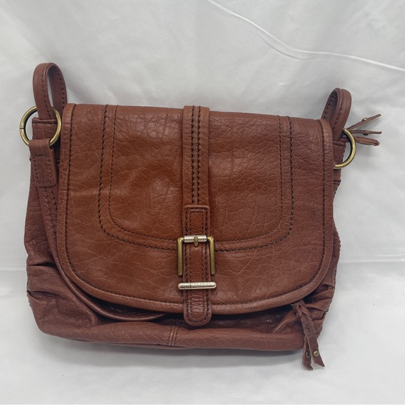 The Sak Handbags - the Sak brown leather purse bag vintage shoulder satchel